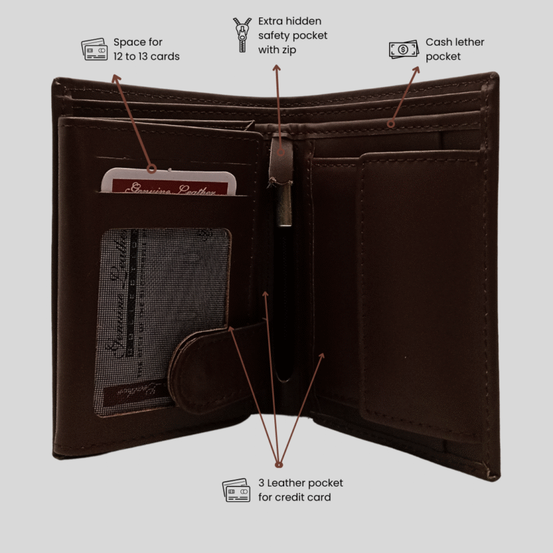 Dermis The Portrait Vertical Bifold Wallet (DLS-08) - Image 2
